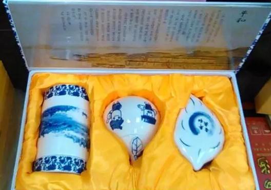 “柚语文化”克拉克瓷平和三宝：平和特产-克拉克瓷茶罐、笔筒,产地宝