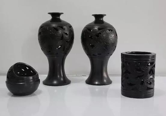 龙山黑陶:济南章丘特产龙山黑陶,国家地理标志产品,产地手工艺品,产地宝