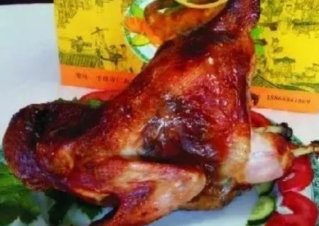 红日烤鸡风干鸡:青岛平度仁兆镇特产美食烤鸡风干鸡,产地宝