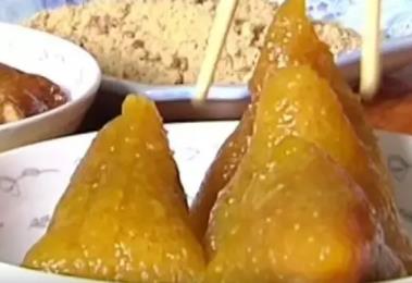 桐庐灰汤粽:杭州市桐庐县特色美食灰汤粽,产地食品粽子,产地宝