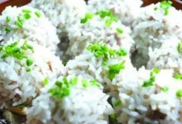 余杭粢毛肉圆:杭州余杭区特色美食粢毛肉圆,产地食品肉圆,产地宝