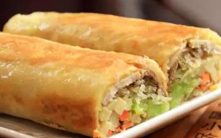 天台饺饼筒:台州市天台县特产美食饺饼筒,产地食品饺饼筒,产地宝