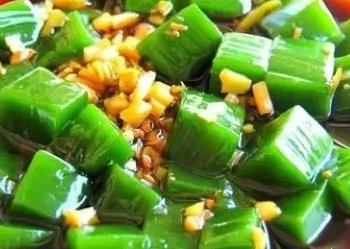 雪溪绿豆腐:温州泰顺雪溪特产美食绿豆腐,产地食品绿豆腐,产地宝