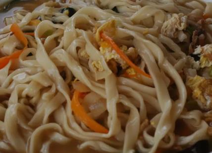 文成拉面:温州市文成县特色美食拉面,产地食品拉面,产地宝