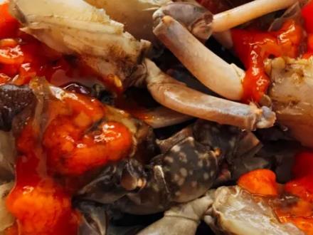 上虞呛蟹:绍兴市上虞区特色美食呛蟹,产地宝