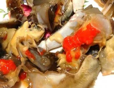 上虞呛蟹:绍兴市上虞区特色美食呛蟹,产地宝