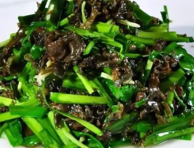 宜兴韭菜地衣:无锡市宜兴市特色美食韭菜地衣,产地宝
