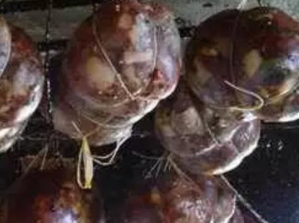 普格包腊:凉山普格产地特色美食包腊,产地食品猪肚包腊肉,产地宝