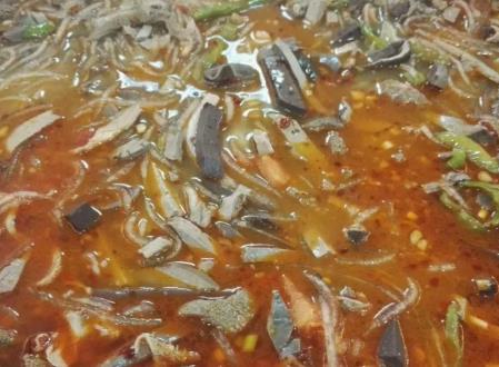 羊杂碎:榆林绥德县特色美食小吃羊杂碎,产地食品羊杂碎,产地宝